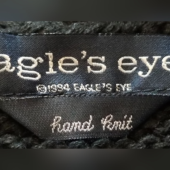 1994 Eagle's Eye Hand Knit Christmas Cardigan Office Sweater XL Teddy Bear Angel - Picture 4 of 13